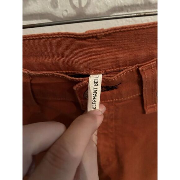 Rag & Bone Orange Elephant Bell Flare Flared Jeans Womens Size 29 - Picture 2 of 9